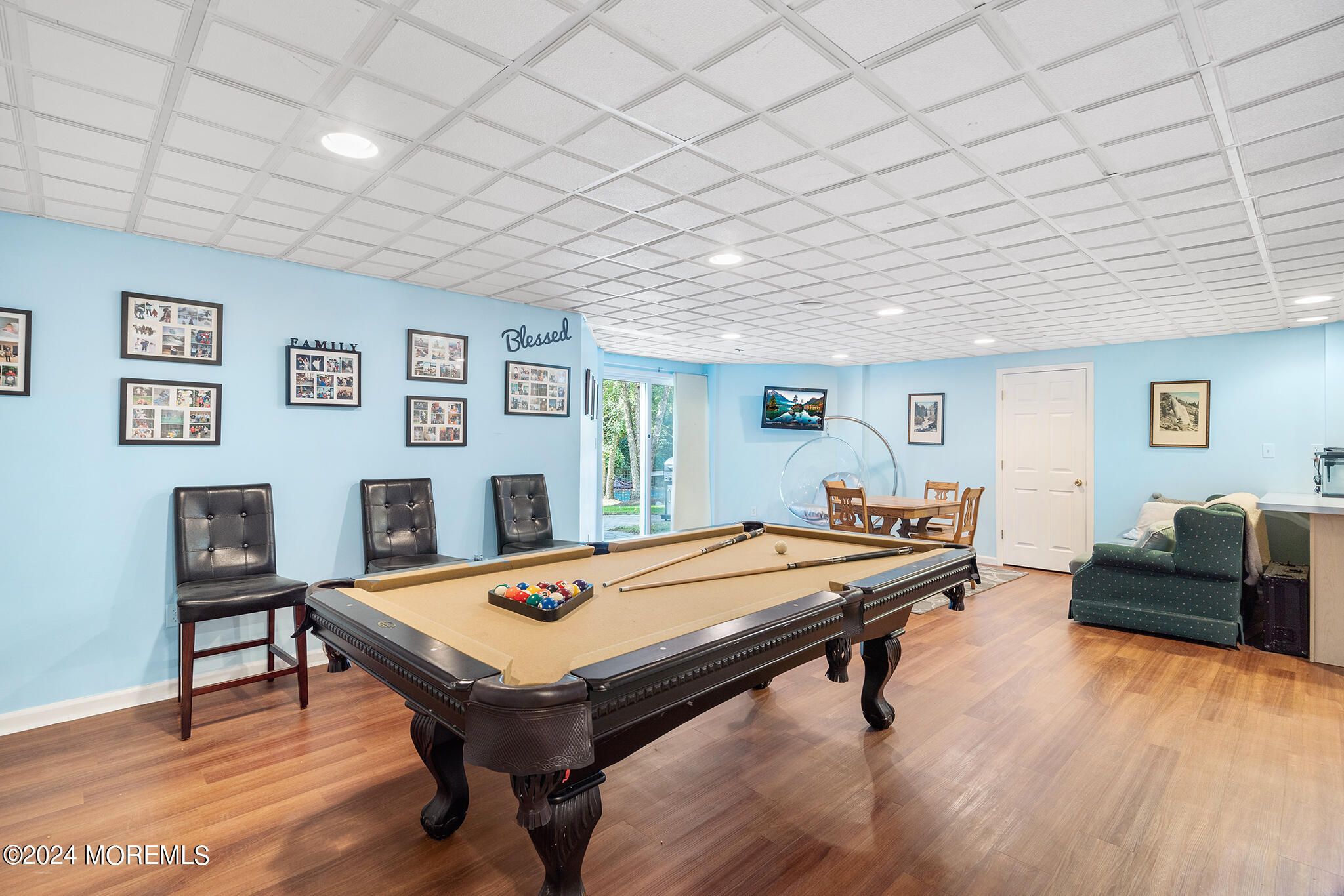 276 Nottingham Road Morganville, NJ 07751 - Photo 43 of 55 a room with furniture pool table and windows