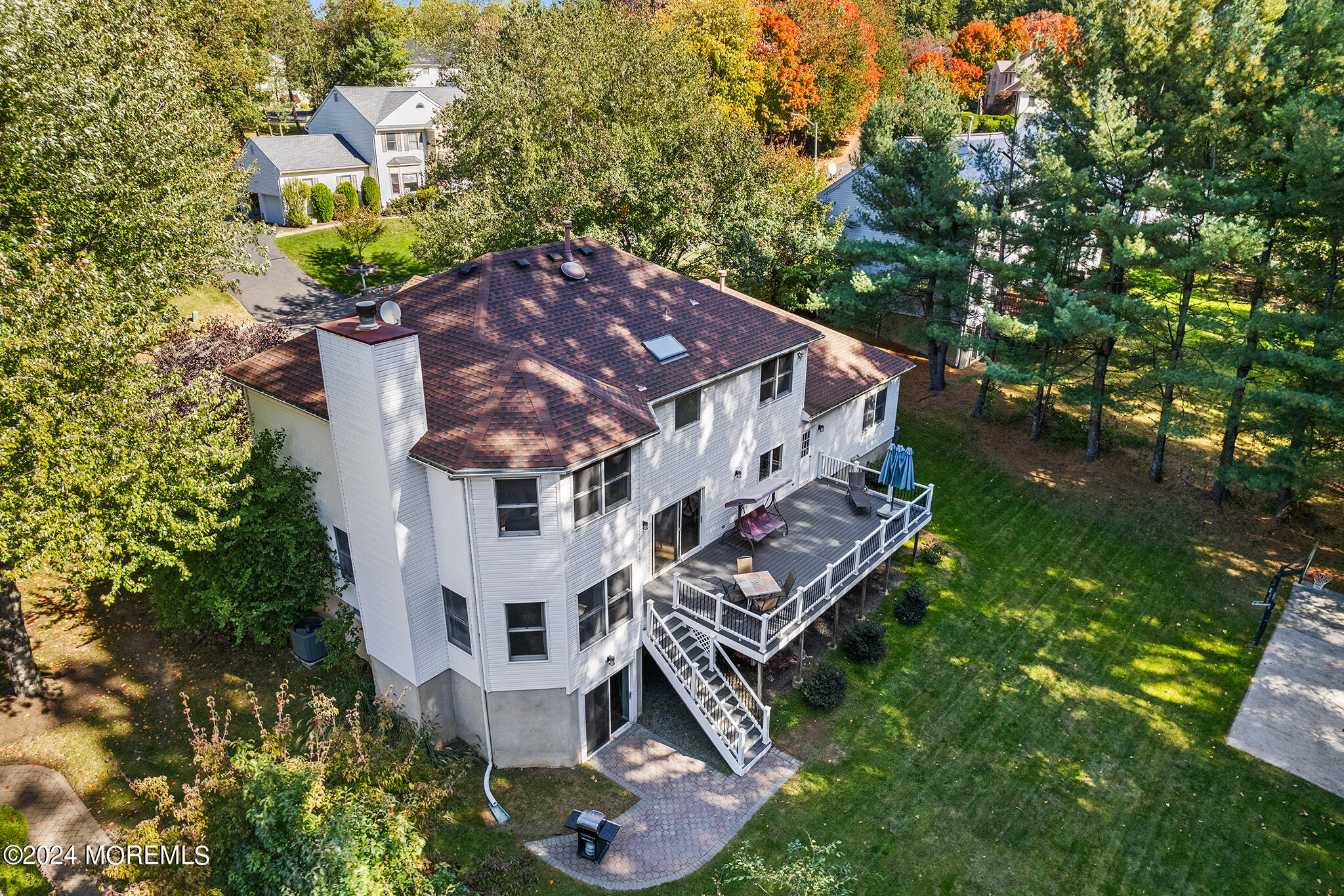 276 Nottingham Road Morganville, NJ 07751 - Photo 46 of 55 an aerial view of a house