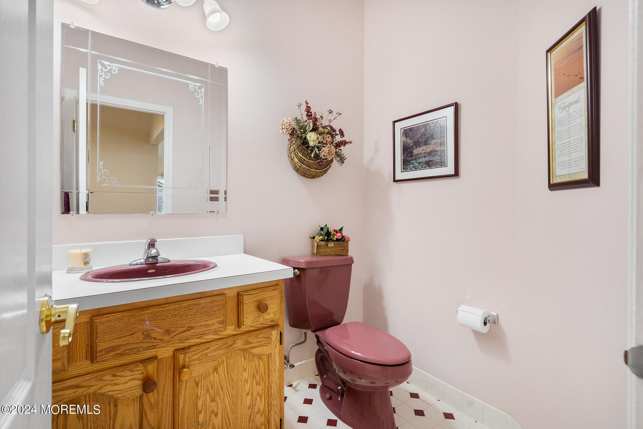 276 Nottingham Road Morganville, NJ 07751 - Photo 8 of 55 a bathroom with a sink mirror and toilet