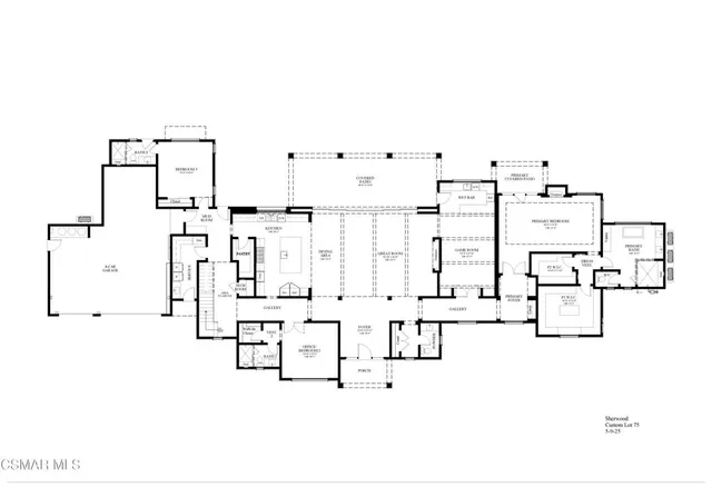 a white building with glass door