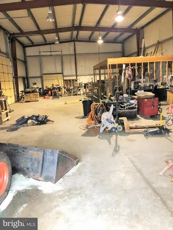 a view of a parking garage with a bike