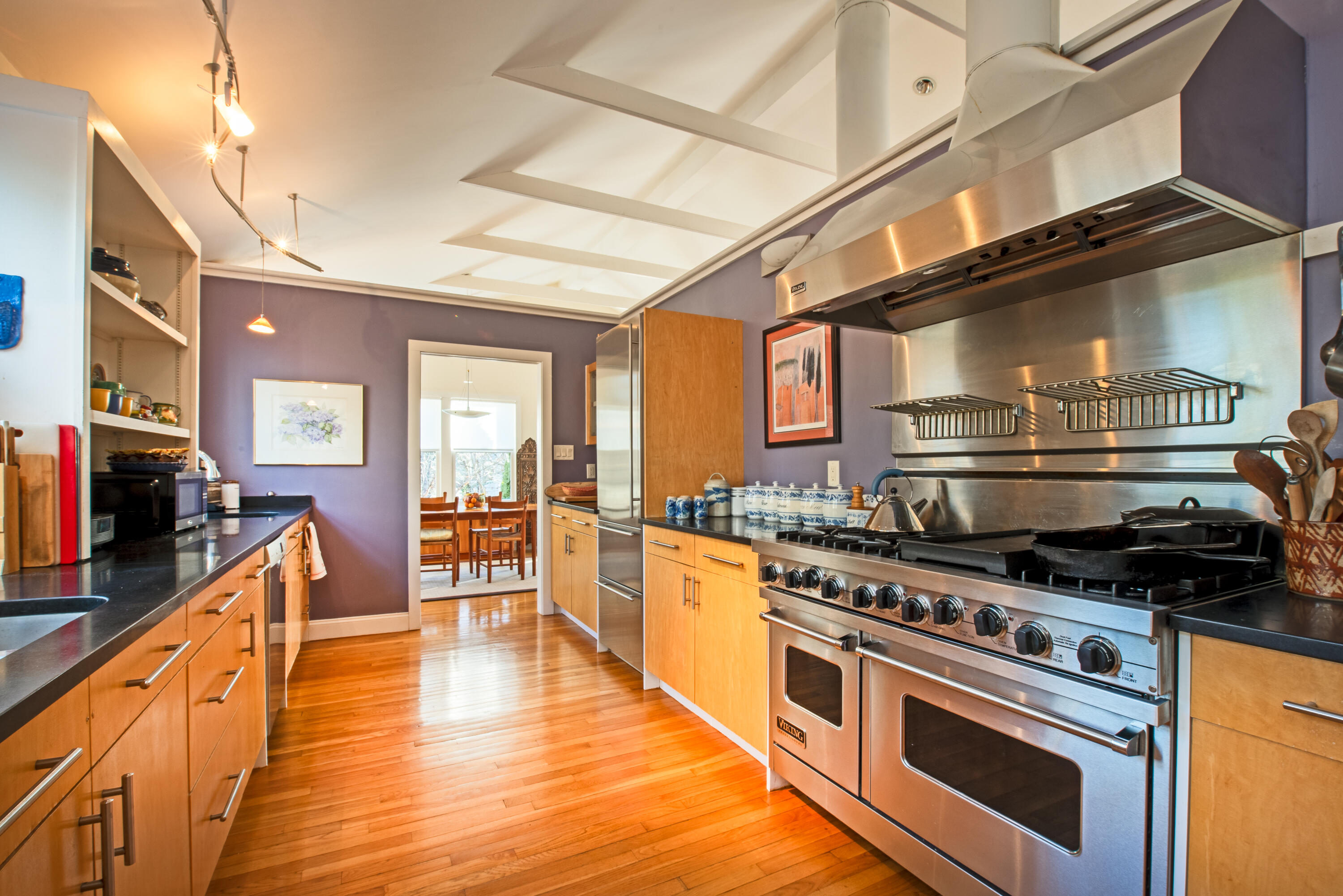80 Shurtleff Road Eastham, MA 02642 - Photo 16 of 34 a kitchen with stainless steel appliances granite countertop a stove and a wooden floors