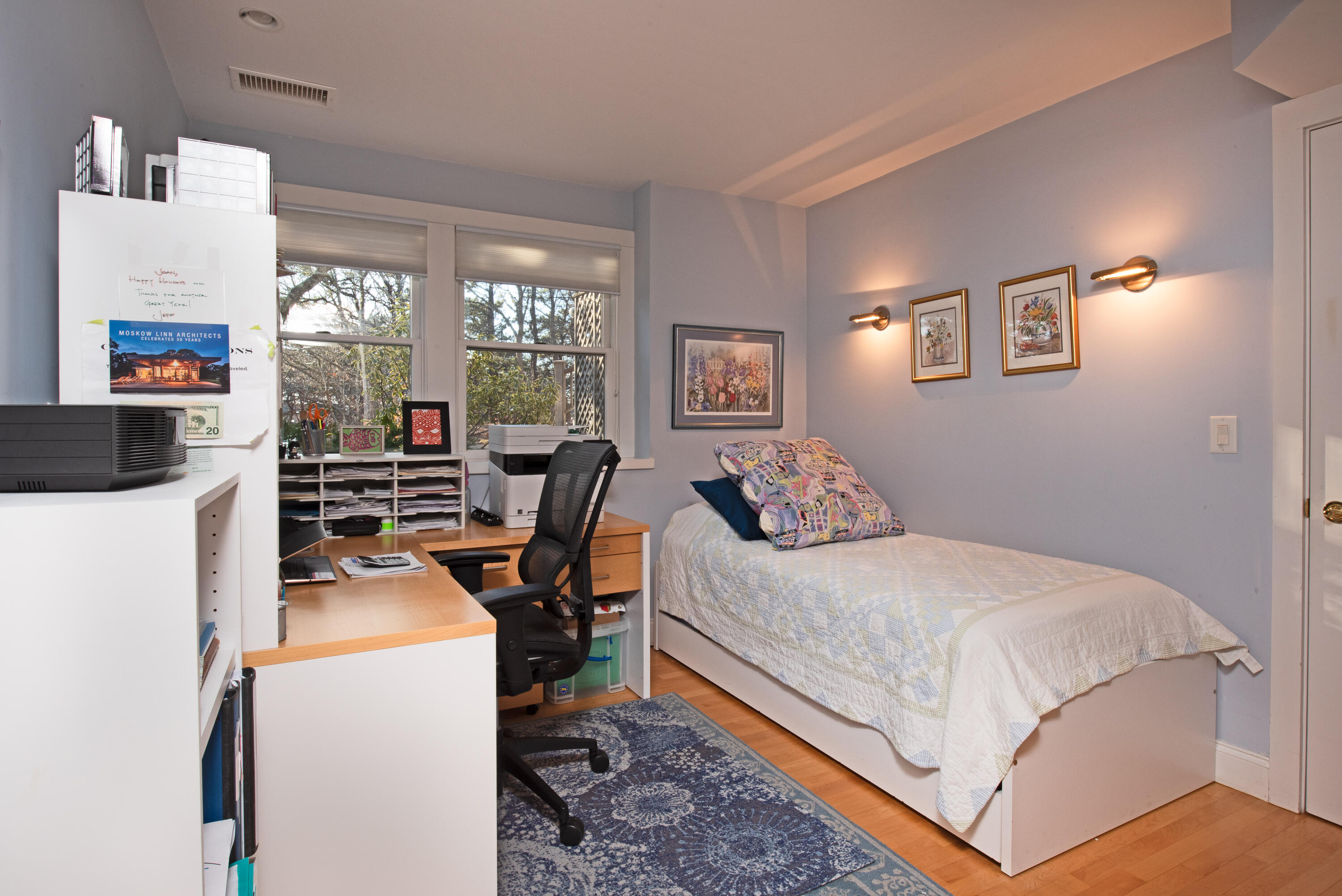 80 Shurtleff Road Eastham, MA 02642 - Photo 26 of 34 a bedroom with a bed and wooden floor