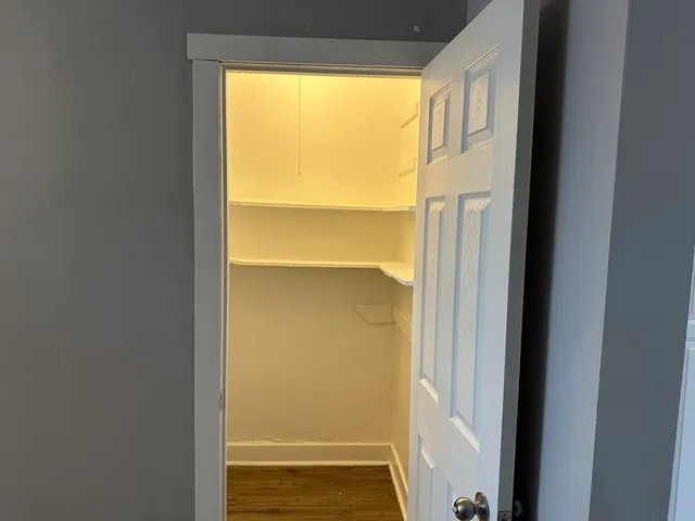 a view of an front door