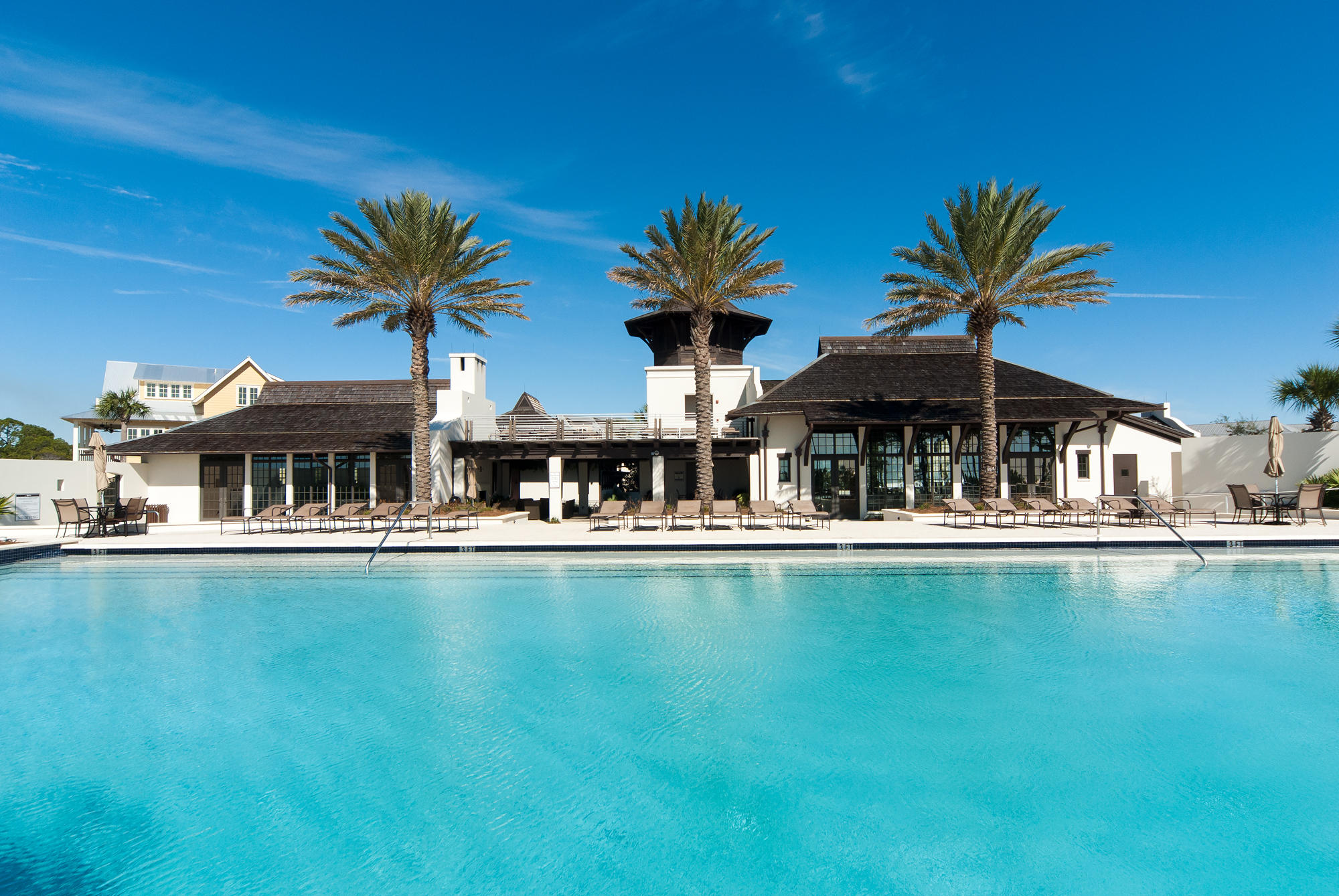 12 Cypress Circle Santa Rosa Beach, FL 32459 - Photo 56 of 76 a view of swimming pool with outdoor seating and house in the background