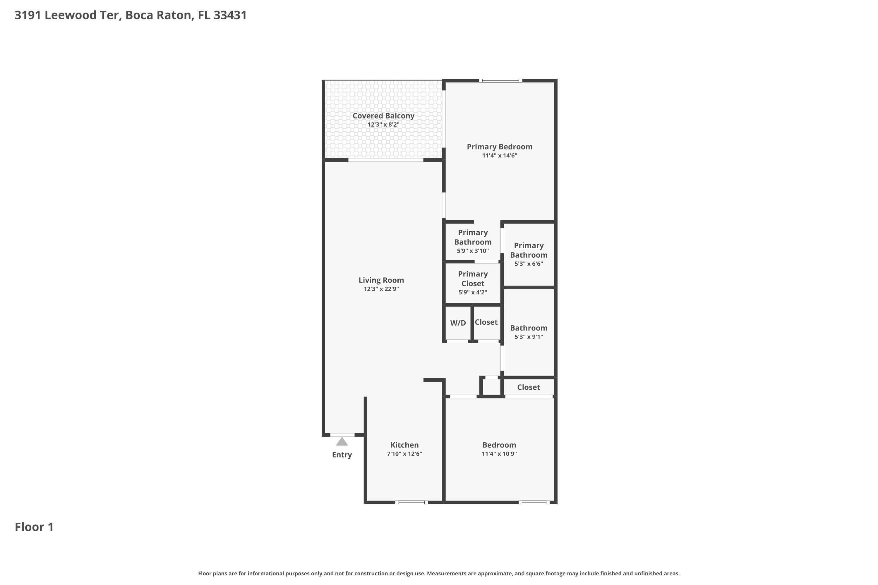 3191 Leewood Terrace, Unit L237 Boca Raton, FL 33431 - Photo 48 of 48 Floor Plan
