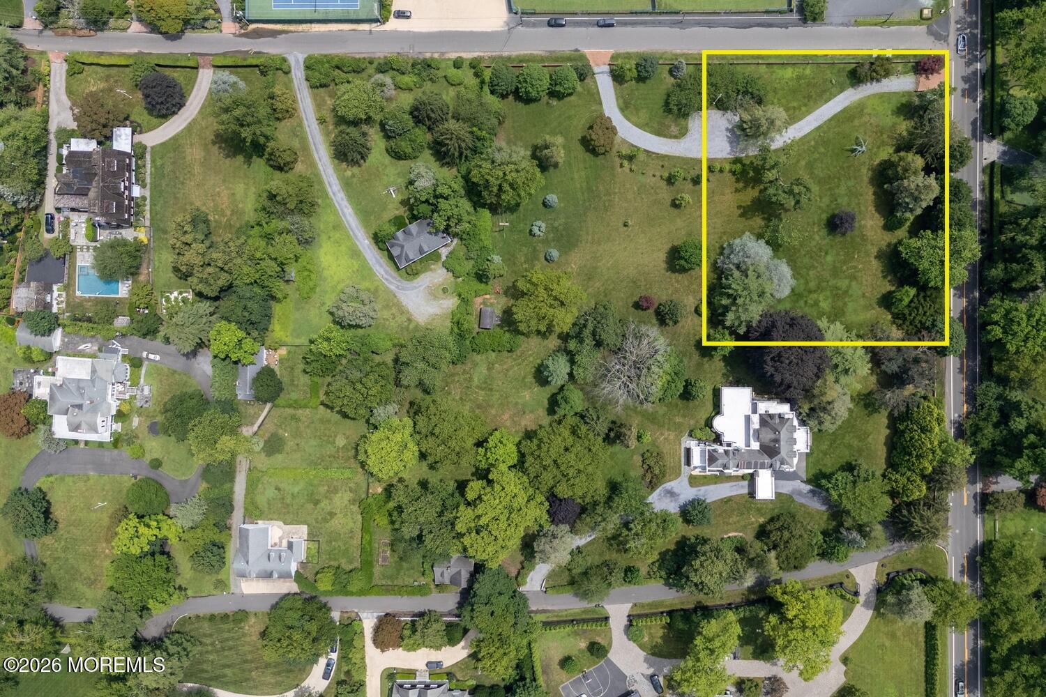 50 Rumson Road Rumson, NJ 07760 - Photo 2 of 2 an aerial view of a house with a yard