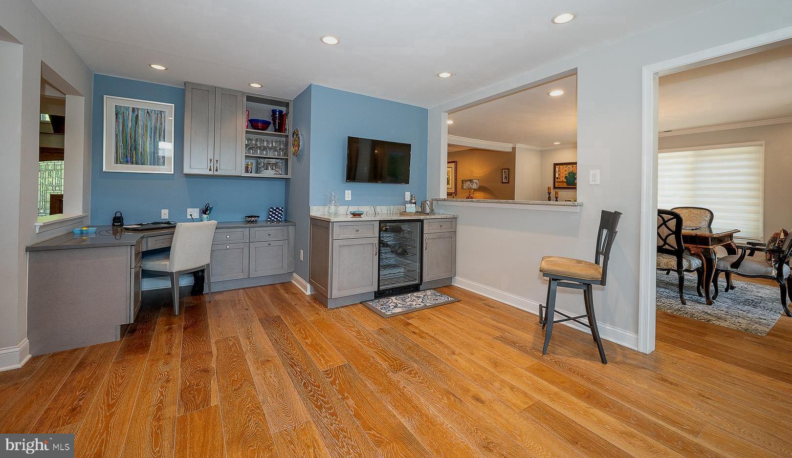 1436 Hillside Road Wynnewood, PA 19096 - Photo 16 of 42 Desk area with beverage center