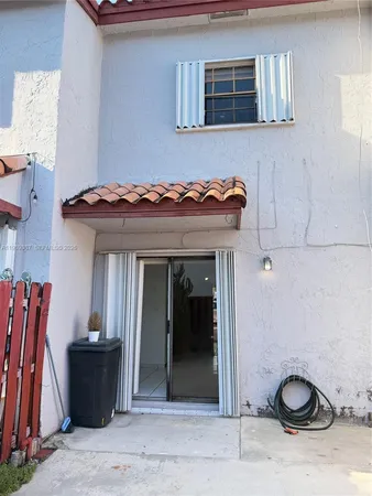 a front view of a house with entryway