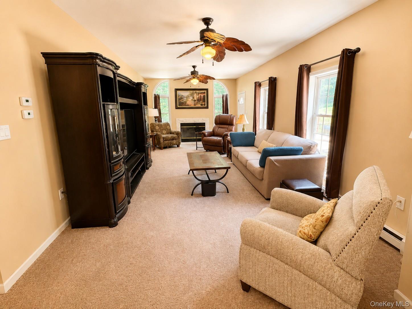 411 Mt Joy Road Middletown, NY 10941 - Photo 39 of 49 Ceiling Fans and wood fireplace