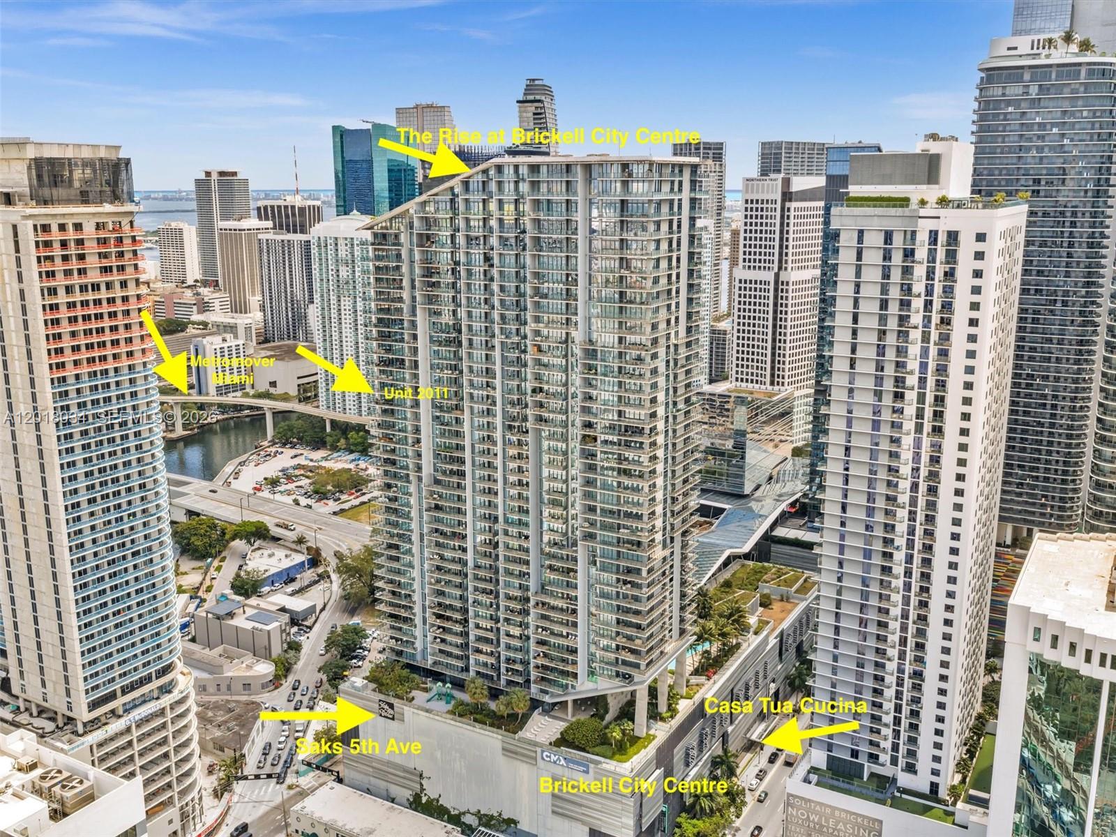 a view of a city with tall buildings