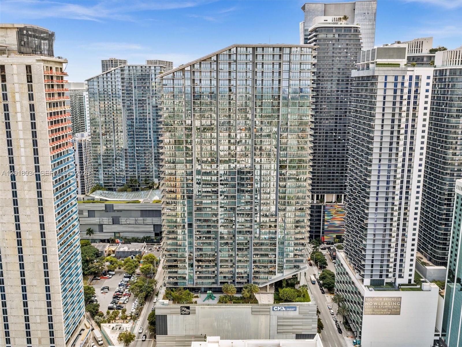 88 Southwest 7th Street, Unit 2011 Miami, FL 33130 - Photo 48 of 55 a view of a city with tall buildings