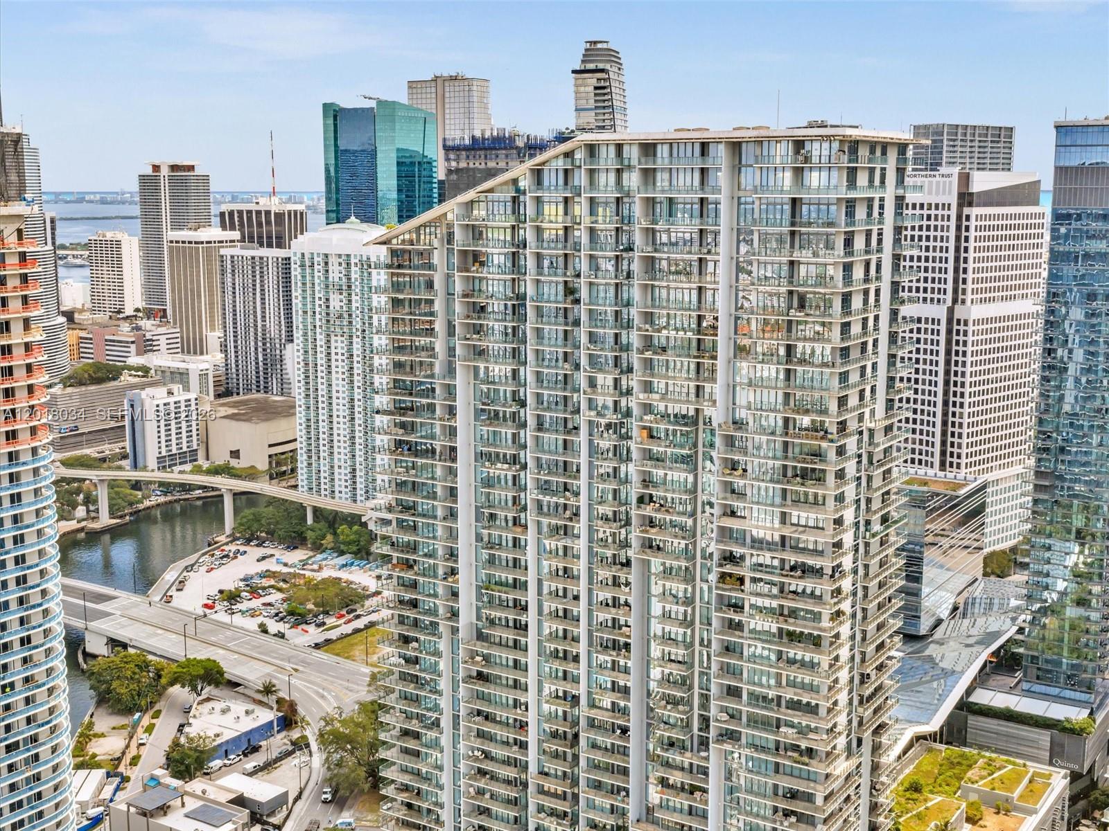 88 Southwest 7th Street, Unit 2011 Miami, FL 33130 - Photo 50 of 55 a view of a city with tall buildings