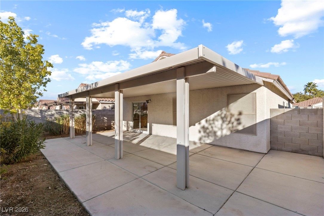 1131 Cathedral Ridge Street Henderson, NV 89052 - Photo 28 of 32 Open patio area which is perfect for enjoying cooler days and evenings