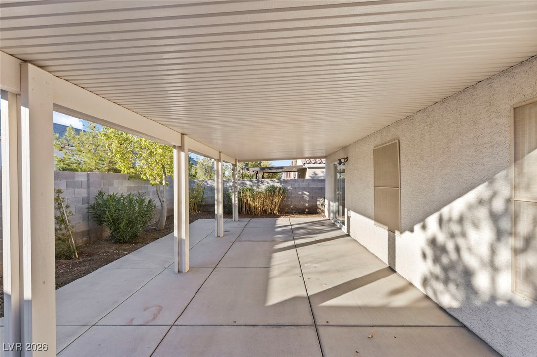 1131 Cathedral Ridge Street Henderson, NV 89052 - Photo 30 of 32 Spacious covered patio which is perfect for escaping the Vegas sun