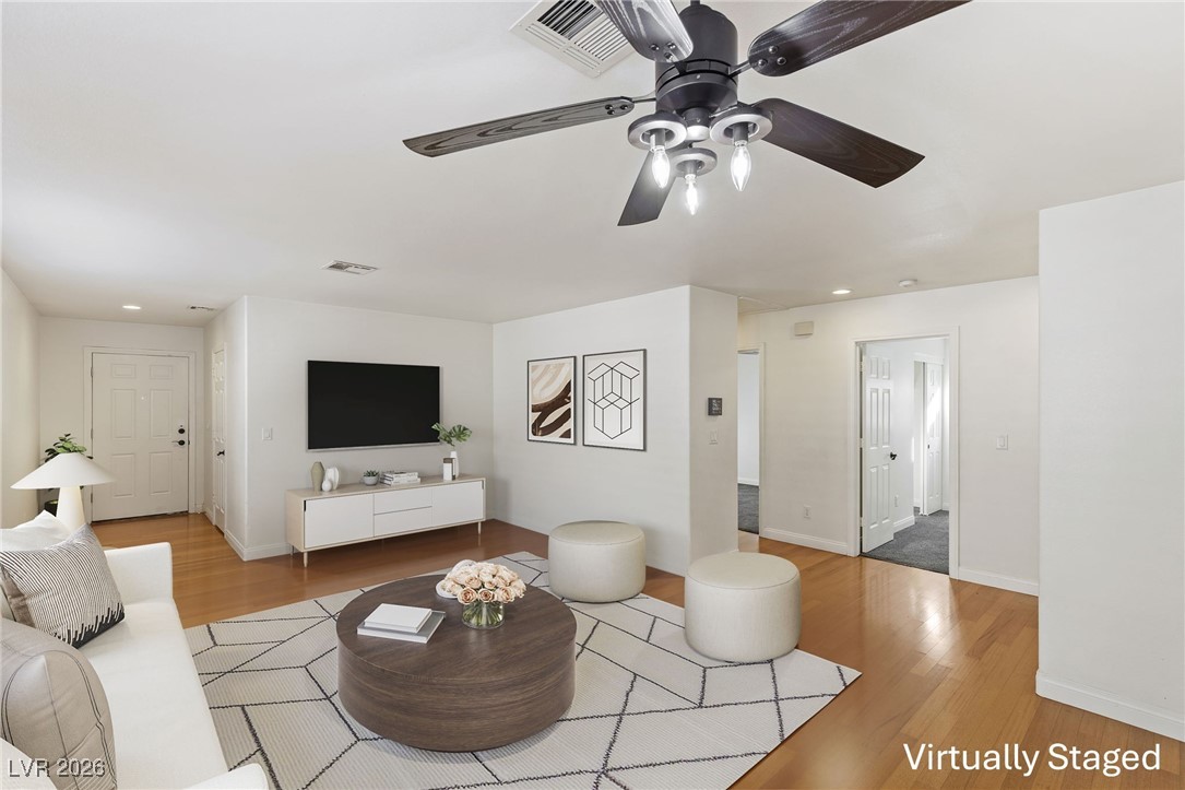 1131 Cathedral Ridge Street Henderson, NV 89052 - Photo 6 of 32 Hardwood floors throughout the main living areas