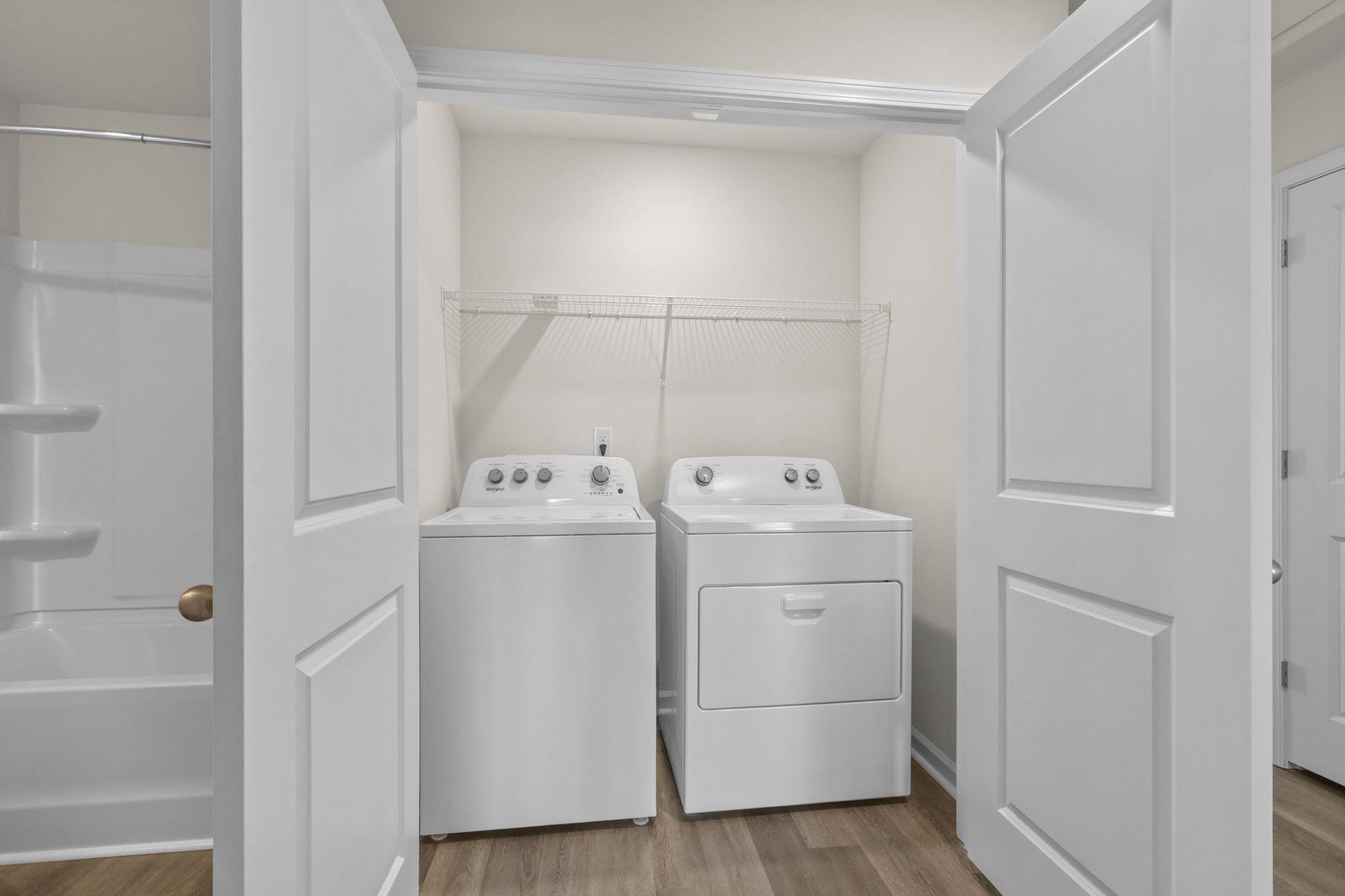 640 Golden Resin Road Conway, SC 29526 - Photo 28 of 38 Washroom featuring light wood finished floors and washer and clothes dryer