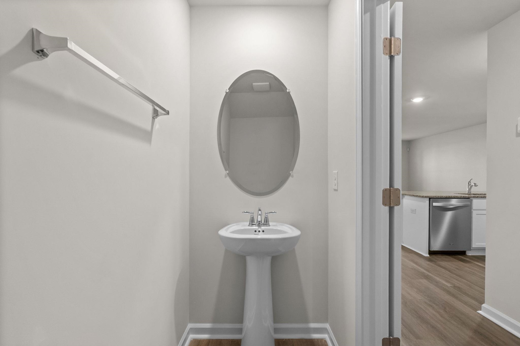 640 Golden Resin Road Conway, SC 29526 - Photo 29 of 38 Half bathroom featuring dark wood-style floors and recessed lighting