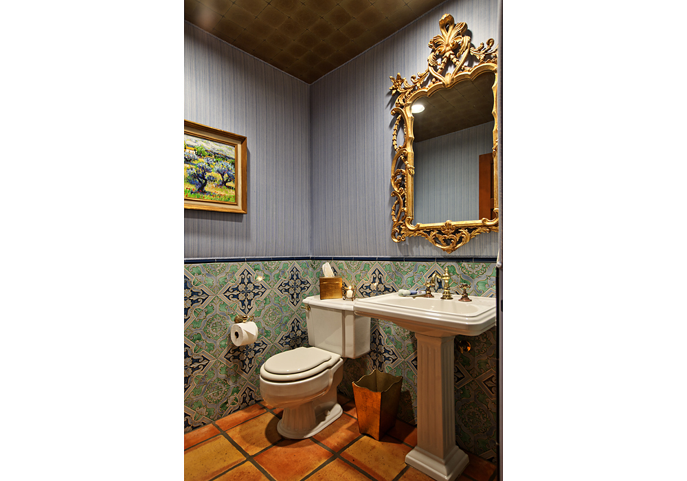 669 Hot Springs Road Montecito, CA 93108 - Photo 22 of 26 a bathroom with a sink and a toilet