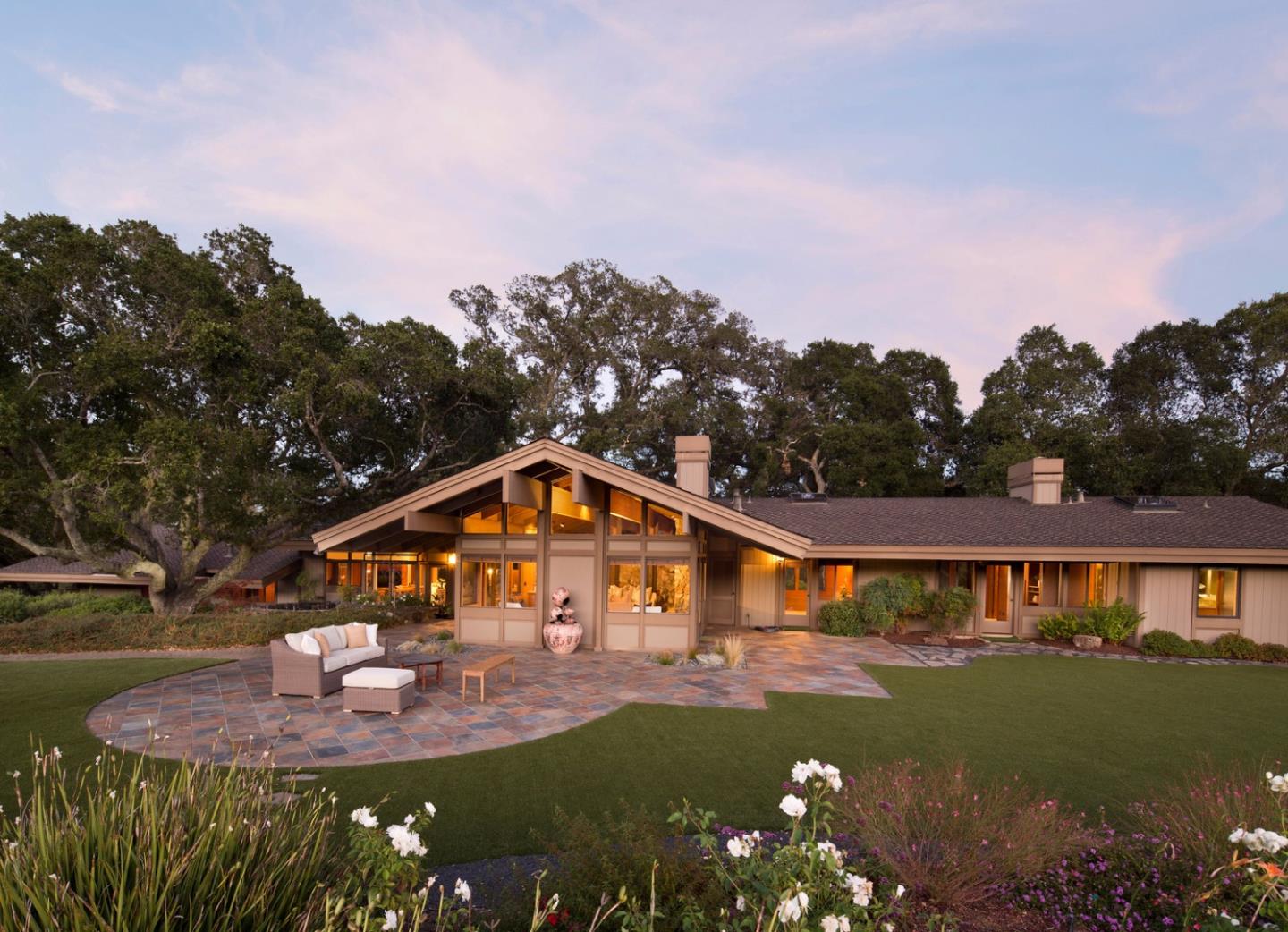 970 Mountain Home Road Woodside, CA 94062 - Photo 3 of 16 a aerial view of a house with swimming pool yard and outdoor seating