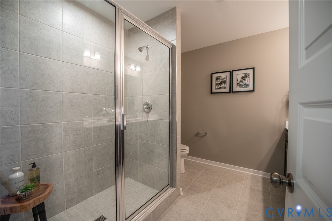 5318 Qualla Trace Chesterfield, VA 23832 - Photo 25 of 35 a bathroom with a shower and a sink