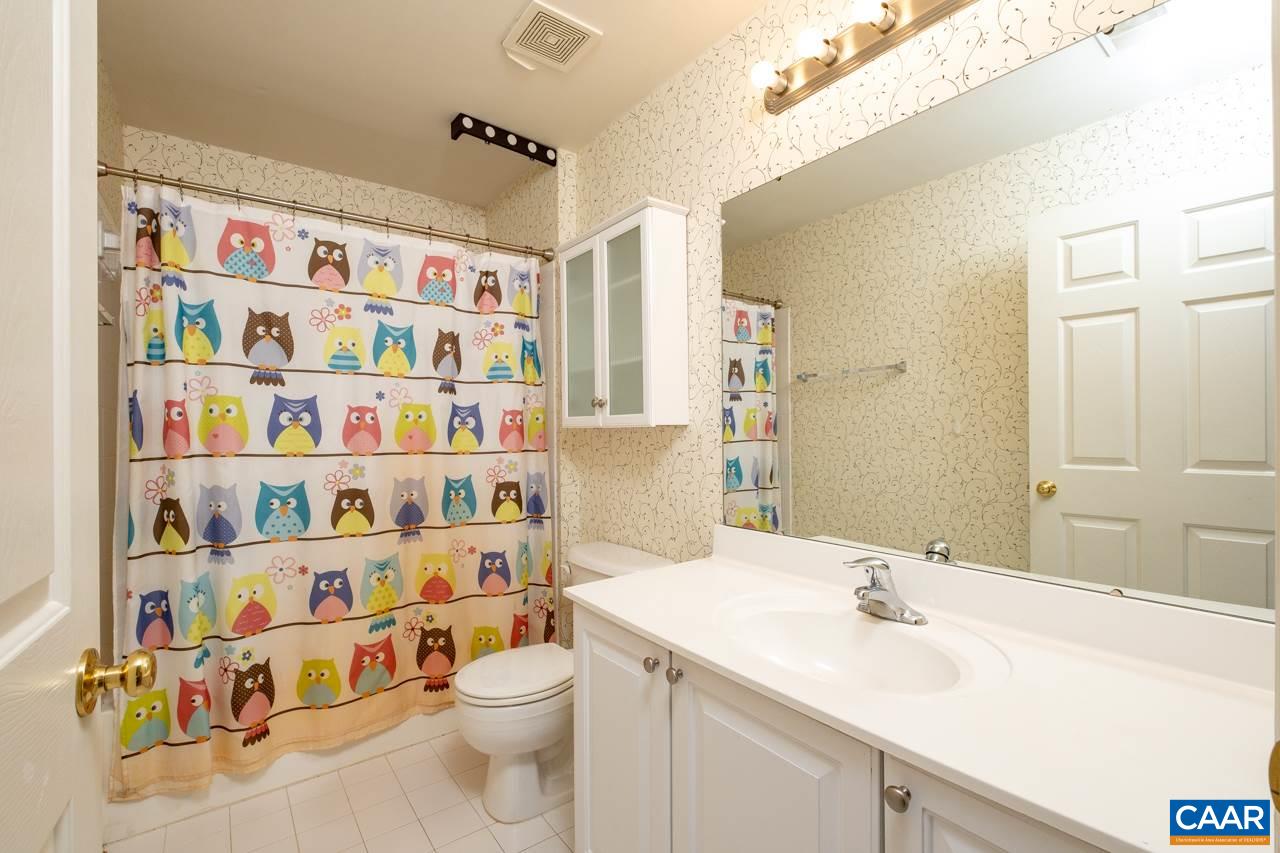 5378 Park Road Crozet, VA 22932 - Photo 20 of 40 a bathroom with a sink a toilet and a shower curtain