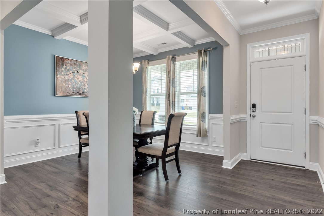 162 Trinity Road Raeford, NC 28376 - Photo 14 of 33 a view of a dining room with furniture and wooden floor