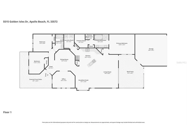 $374,000 | 5515 Golden Isles Drive, Apollo Beach, FL 33572