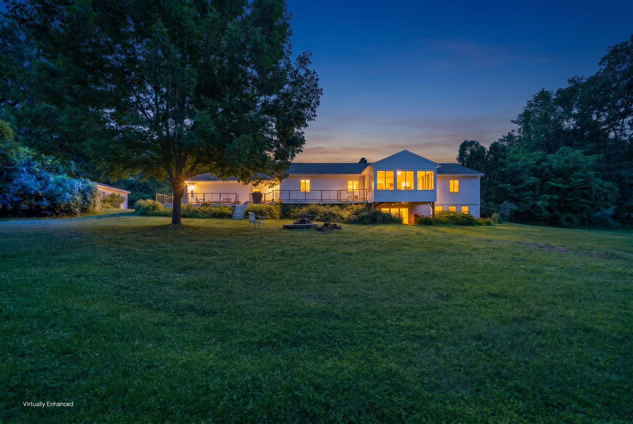 317 Pond Road Manchester, ME 04351 - Photo 2 of 26 Back evening