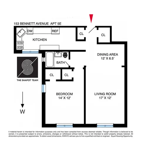 $350,000 | 153 Bennett Avenue, Unit 3E | Hudson Heights
