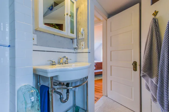 a view of outdoor living space with seating space