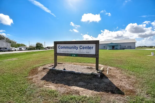 an outdoor space with furniture