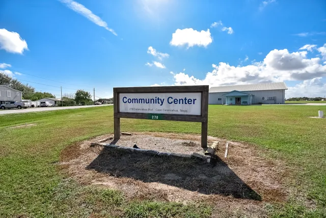 an outdoor space with furniture