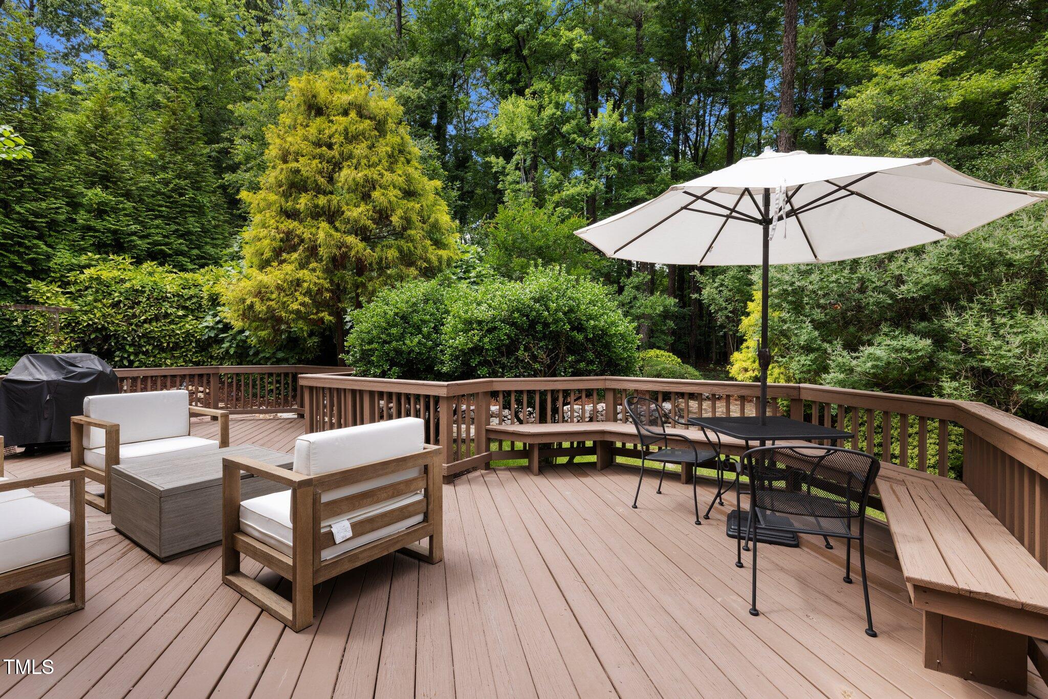 1706 Rangecrest Road Raleigh, NC 27612 - Photo 29 of 43 a view of roof deck with furniture