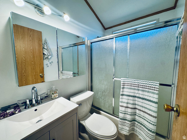 150 North 3050 East, Unit 4 St. George, UT 84790 - Photo 19 of 24 Bathroom featuring a white vanity with integrated sink, chrome faucet, and a wall-mounted mirrored medicine cabinet