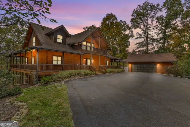 front view of a house with a street