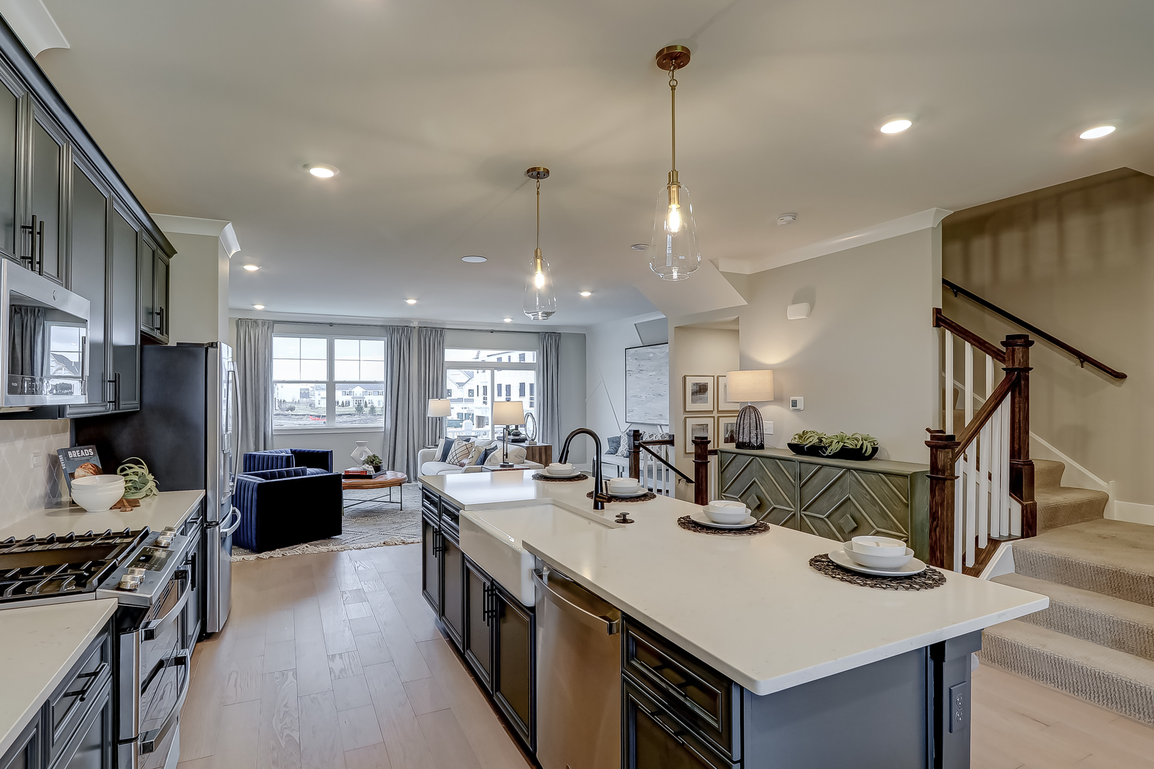 4465 Chelsea Mnr Circle Aurora, IL 60504 - Photo 17 of 30 a kitchen with sink stove and refrigerator