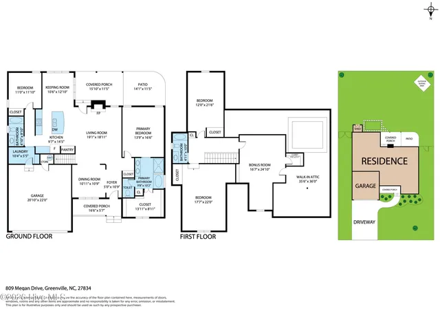 $450,000 | 809 Megan Drive, Greenville, NC 27834