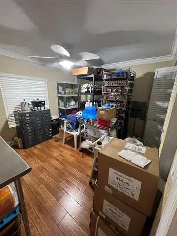 a room with furniture