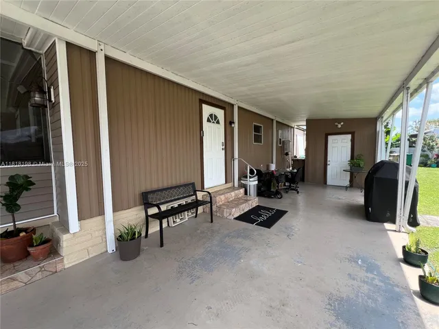 a room with furniture