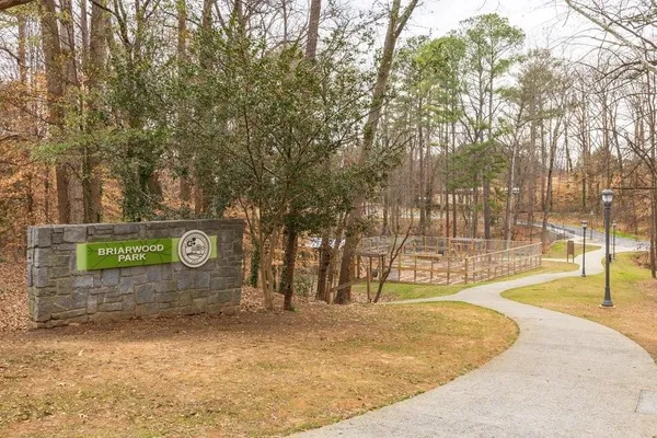 a view of a swimming pool with a slide