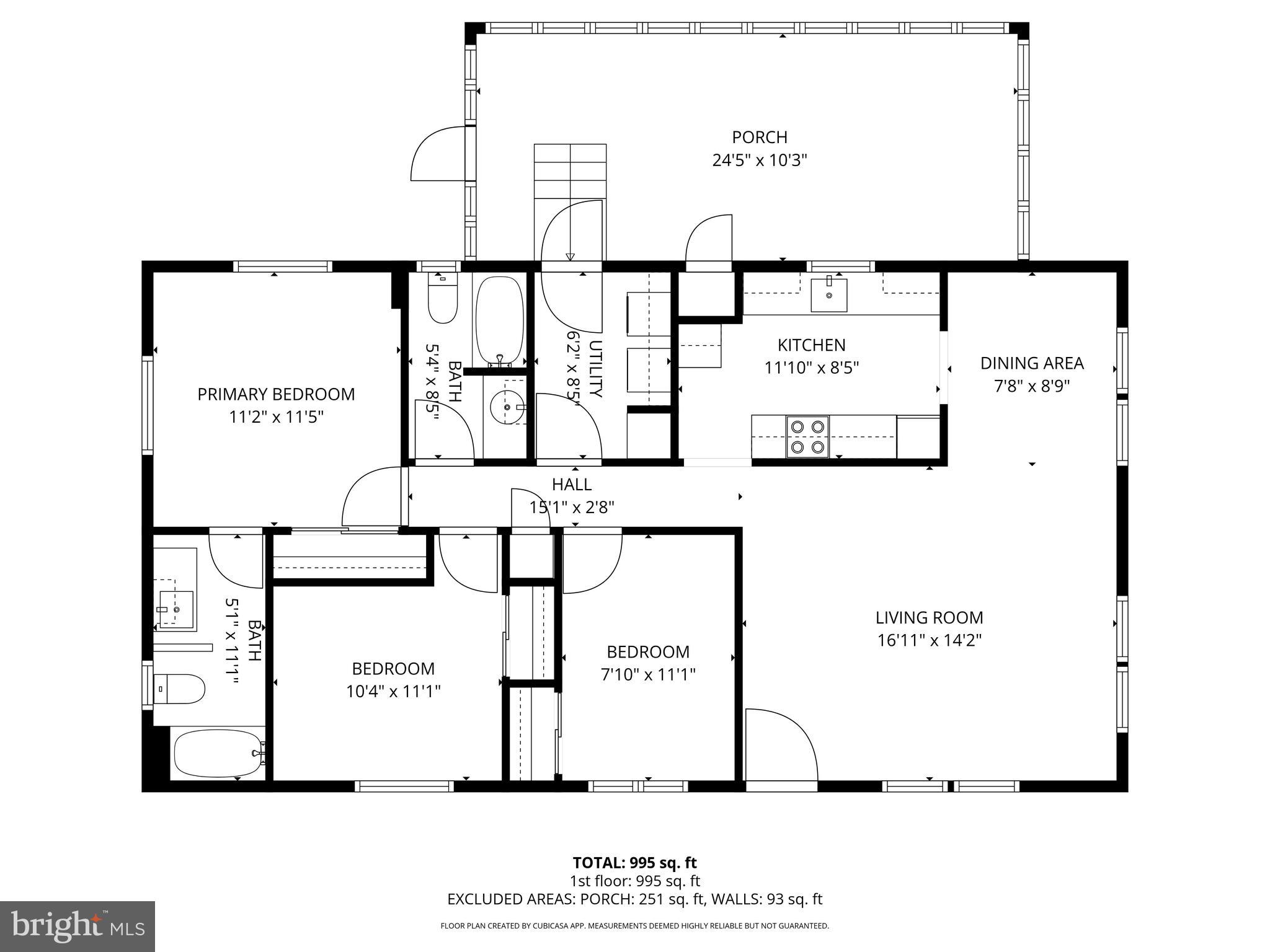 1501 Buffalo Road Frederica, DE 19946 - Photo 25 of 26 Floor Plan with Dimensions