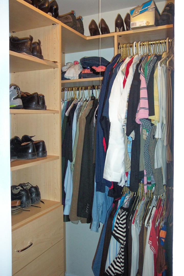 6102 North Sheridan Road, Unit 201 Chicago, IL 60660 - Photo 9 of 15 a view of walk in closet with clothes and shoes