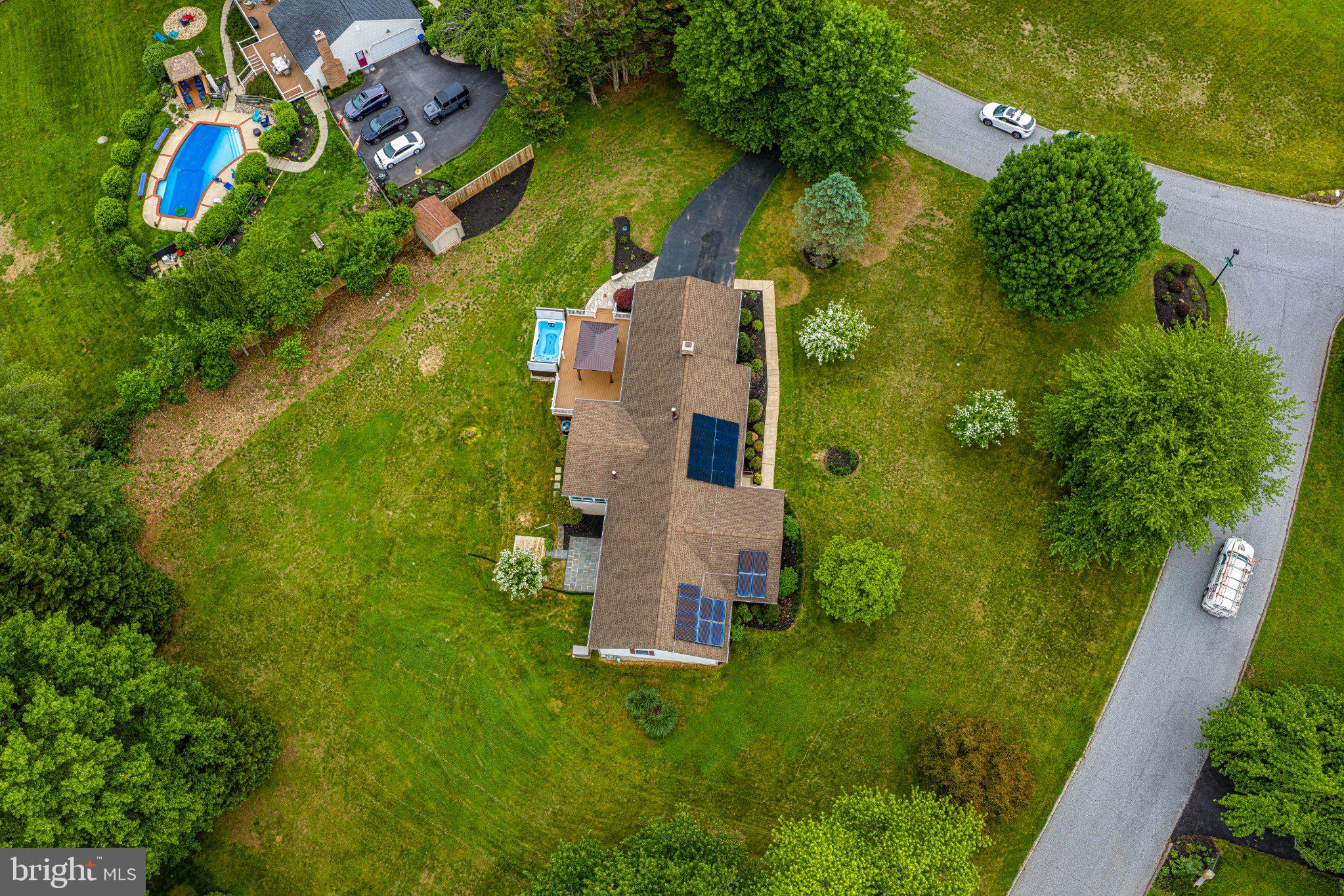 14300 Carroll Ridge Court Baldwin, MD 21013 - Photo 62 of 73 an aerial view of residential house with outdoor space and trees all around