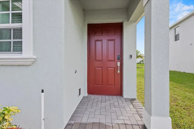 a view of front door
