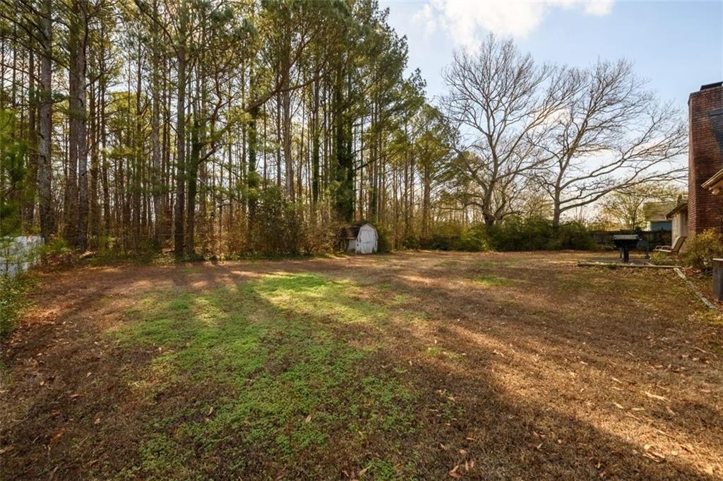 4304 Riverside Drive Southwest Lilburn, GA 30047 - Photo 28 of 33 a view of yard with trees
