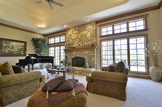 6-n034 Corron Road St. Charles, IL 60175 - Photo 8 of 25 a living room with furniture large window and a fireplace