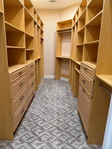 a view of walk in closet