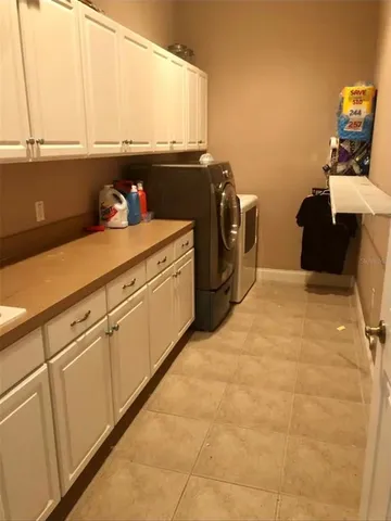 a room with storage and utility