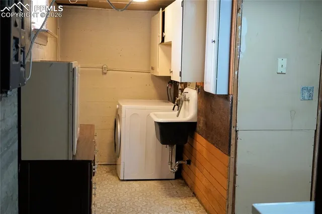 a view of storage and utility room